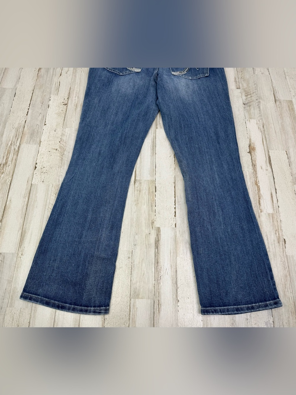 Maurices Jeans Womens 8S Blue Mid Rise Straight Leg Stretch Denim - Picture 11 of 11